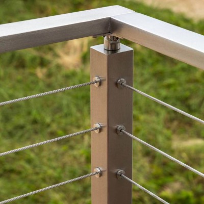 Popular Products 2021 Stainless Steel Wire Rope Railing Seat Stainless Steel Pipes For Stair Railing