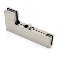 Quality and quantity assured big L shape stainless steel patch fitting accessories for glass door